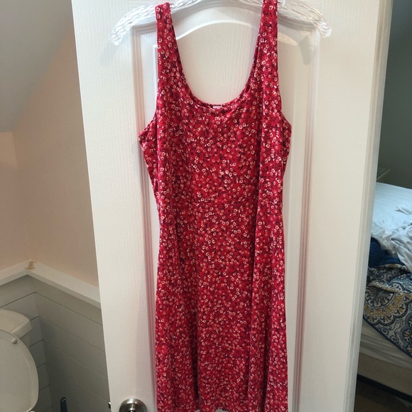 Old Navy Floral Flower Salmon Colored Sundress - Picture 6 of 6